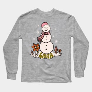 Libra Snowman Long Sleeve T-Shirt